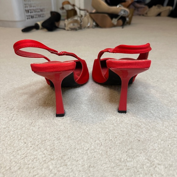 Red strappy sling backs Size 40 - Picture 5 of 5